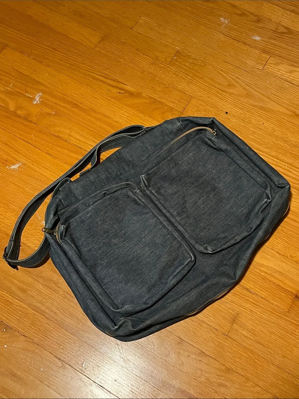 Levi's Denim weekend Bag with Brown Leather Accent
